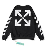 Off White Sweatshirts Printed Loose Sweatshirt Round Neck Bottoming Shirt