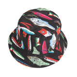 Bucket Hat Fishing Cap Cotton Print Fisherman Hat Animal Print Hat Men and Women Fashion