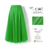 MIDI Mauve Skirt Long Skirt Large Swing Skirt Slimming A- line Skirt Cover Purple Gauze Skirt