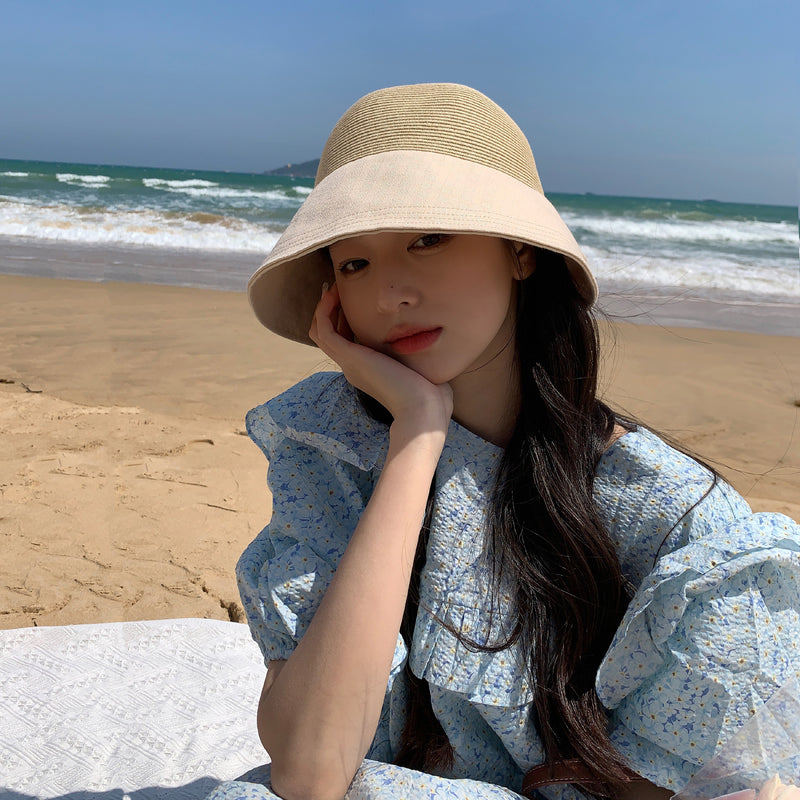 Women Bucket Hat Bowknot Sun Hat