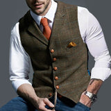 Men's Dress Vests Autumn Vest Jacket Men's Slim Jacket