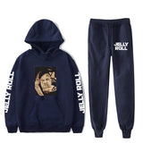 Jelly Roll Hoodie Jelly Roll Peripheral Printed Sweater Sports Two-Piece Suit