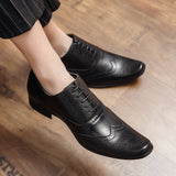 Men's Dress Shoes Classic Leather Oxfords Casual Cushioned Loafer Shoes Men's Shoes Retro Business