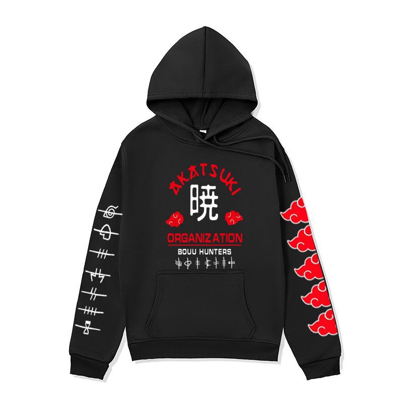Anime Hoddies Clothing Fire Shadow Tissue Printed Hoodie