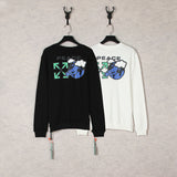 Off White Sweatshirts Arrow Round Neck Sweater Loose Bottoming Shirt