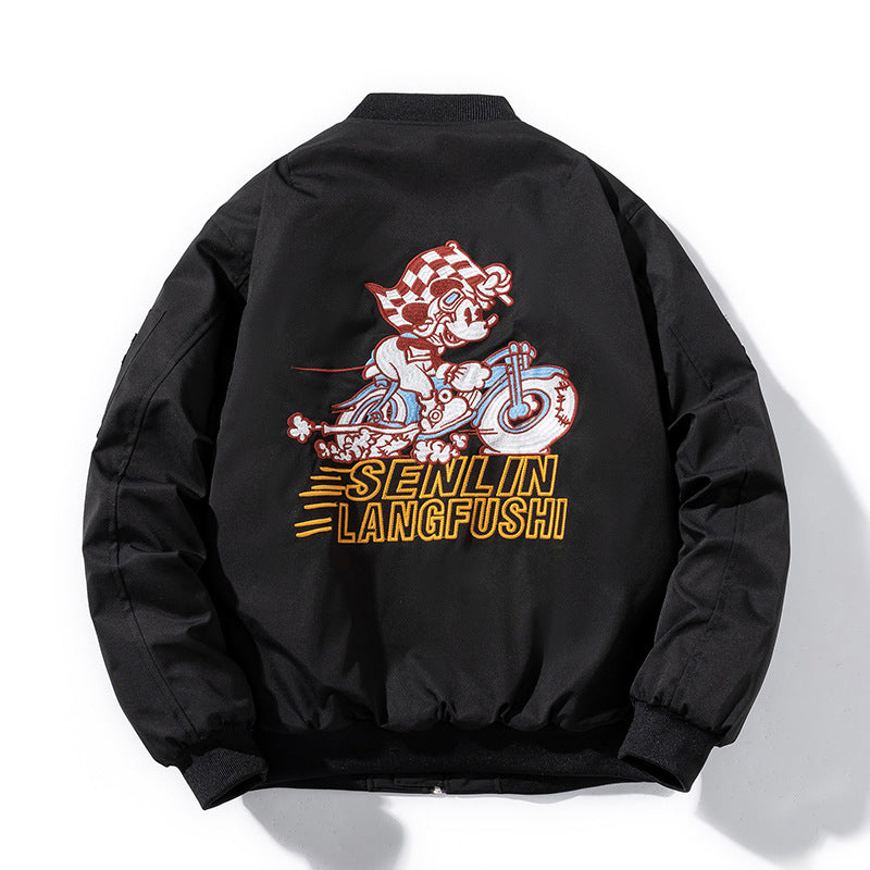 Varsity Jacket Embroidered Women'S Winter Baseball Uniform Jacket Men