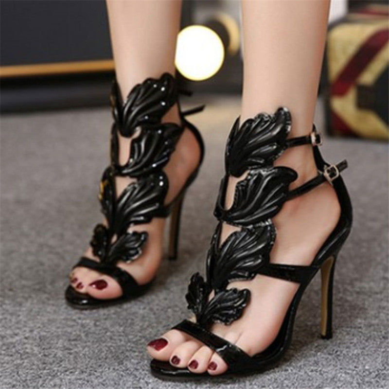 Gold Heels Summer High Heels Metal Stiletto Sandals