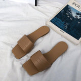 Women Open Toe Sandals Flats Summer Fashion Casual Flat Bottom Slippers