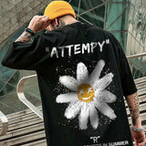 Men T-Shirts Half Sleeve Loose Little Daisy