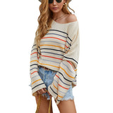 Women Pullover Knit Sweater Women's Autumn Sweater Pullover Top