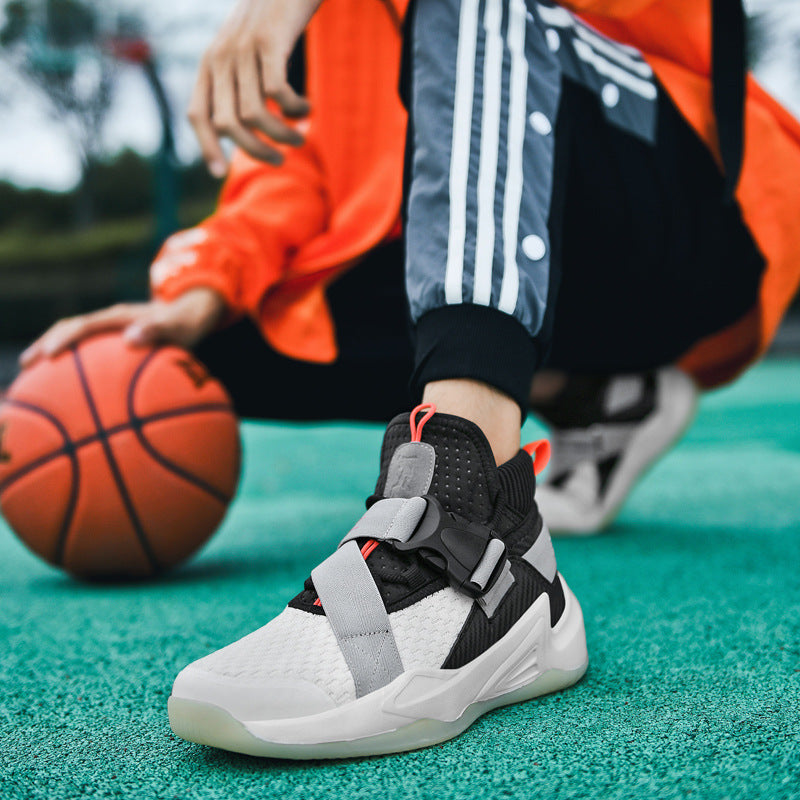 Men Basketball Shoeses Combat Men Basketball Shoeses Men's Summer Breathable Sneakers Lightweight High-Top