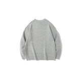 Men Sweater Cartoon Bear Jacquard Sweater Men's Autumn Loose Pullover