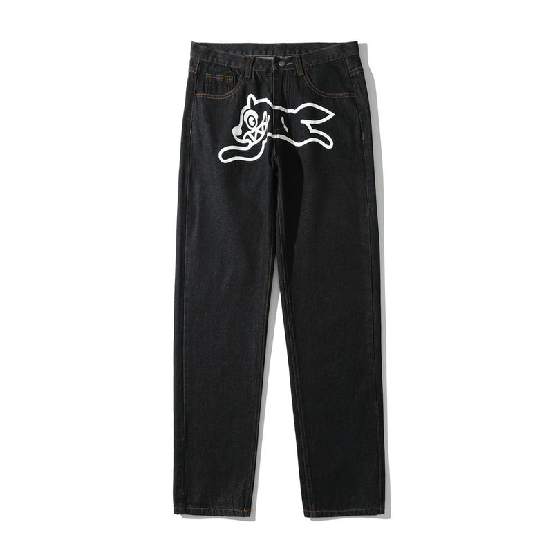 Ice Cream Jean Running Dog Denim Pant Fashion Classic Jeans