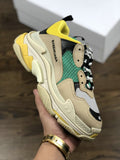 Unisex Balenciaga Clunky Sneaker  Triples Crystal Air Cushion Thick Sole Height Increasing Hot Casual Sports Shoes