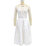 Women Lace Wedding Dress Summer Bridesmaid Dress Fashion Sexy Dress