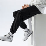 Grey Sweatpants Sports Pants Men's Loose Ankle-Tied Straight Spring and Autumn Workwear Casual Pants