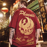 Men T-Shirts Loose Printed Half Sleeve