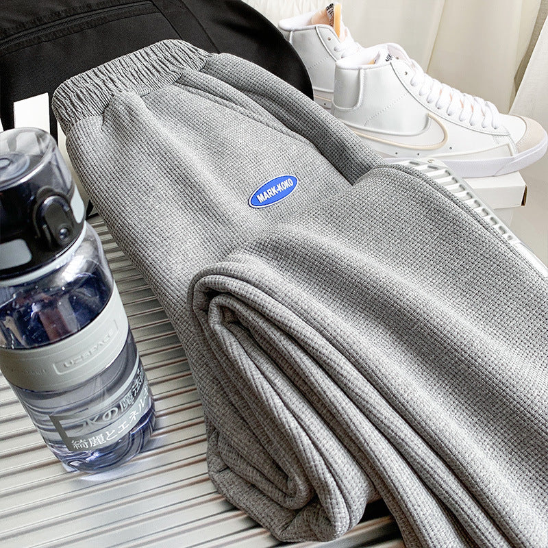 Grey Sweatpants Sports Pants Female Spring and Autumn Casual Loose