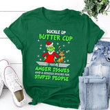 Men and Women Grinch Shirt Christmas Short Sleeve T-shirt