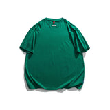 Men T Shitrs Solid Color Basic Steel Seal Round Neck