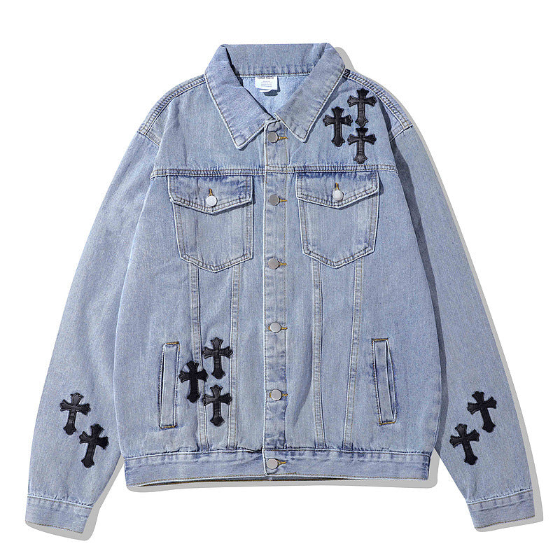 Man Fall Outfits Denim Jacket Loose Denim Jacket