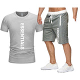Fog Fear Of God T Shirt & Shorts 2 Piece Set Loose T-Shirt Cotton Men'S Casual Male