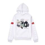 Anime Hoddies Naruto Sweatshirt Anime Autumn and Winter Fleece-Lined Hoodie Coat