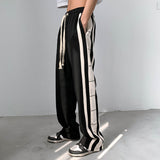 Men's Pants Spring and Autumn Men's Loose Printed Straight-Leg Trousers