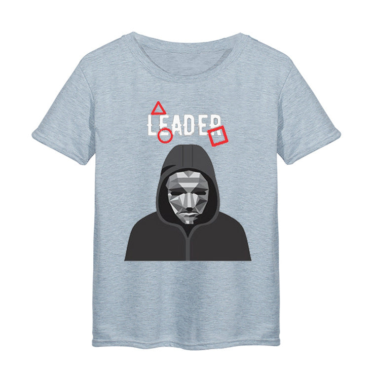 Squid Game Costume printed loose cotton round neck short sleeve t-shirt for women