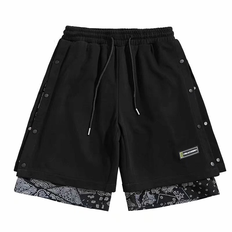 Men White Shorts Casual Fashion Men and Women Loose