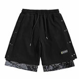 Men White Shorts Casual Fashion Men and Women Loose