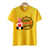 Valentine's Day T Shirts Couples Letter Heart Printing Women's Pullover T-shirt