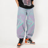 Man Fall Outfits Jeans Men and Women Loose Straight Gradient Casual Long Pants