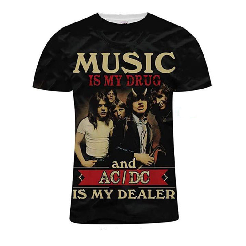 Nirvana T Shirt Rock Band 3d Printed Mesh Breathable Summer