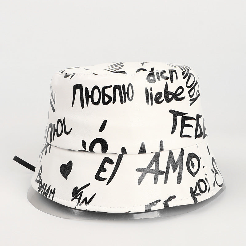 Bucket Hat Fishing Cap Cotton Print Fisherman Hat Printing Bucket Hat Men and Women Fashion Hip Hop
