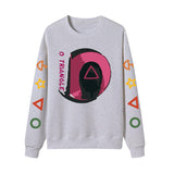Squid Game Costume Sweatshirt Crew Neck Casual Sweatshirt for Men and Women