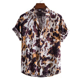 Camp Collar Shirt Short Sleeve Print
