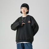 Men Graphic Hoodies Autumn and Winter Black Casual Jacket