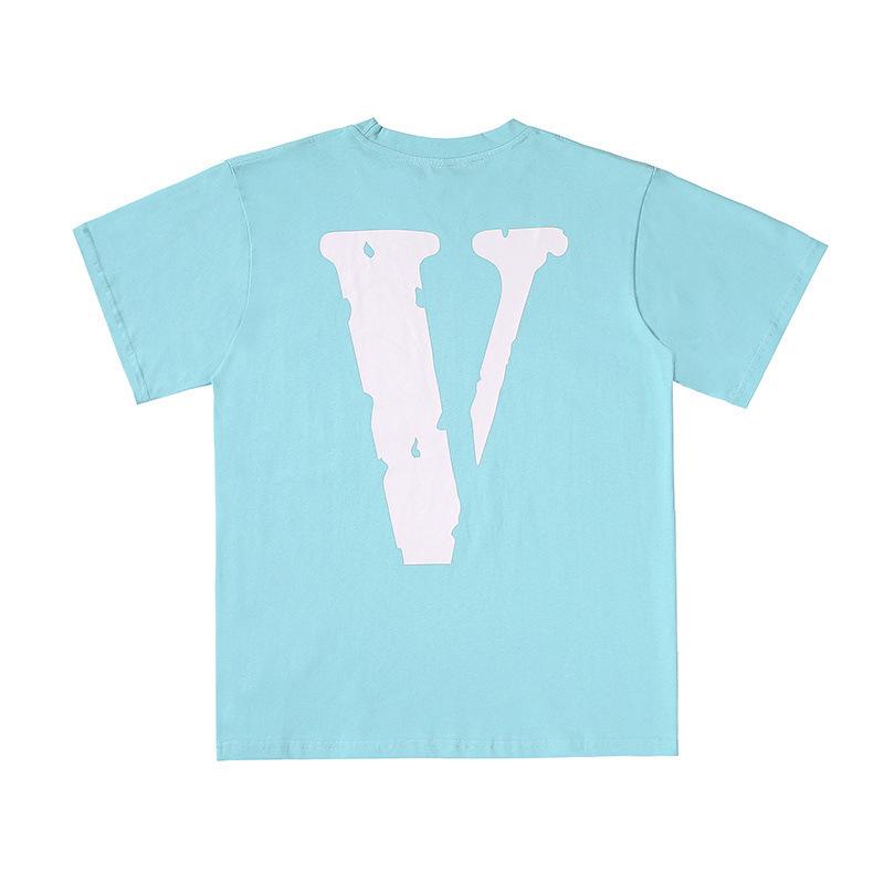 Vlone T Shirt Men'S Top Summer Letter Popular Casual Able Short Sleeve Tshirt Vlone