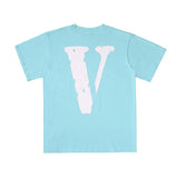 Vlone T Shirt Men'S Top Summer Letter Popular Casual Able Short Sleeve Tshirt Vlone