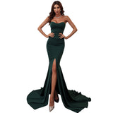 Skin Tight Long Dresses Dress Solid Color Gown