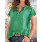 Romanian Gypsy Outfits Loose Western National Style Top Short Sleeve