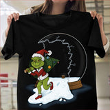 Men and Women Grinch Shirt Christmas Grinch Creative Pattern T-shirt
