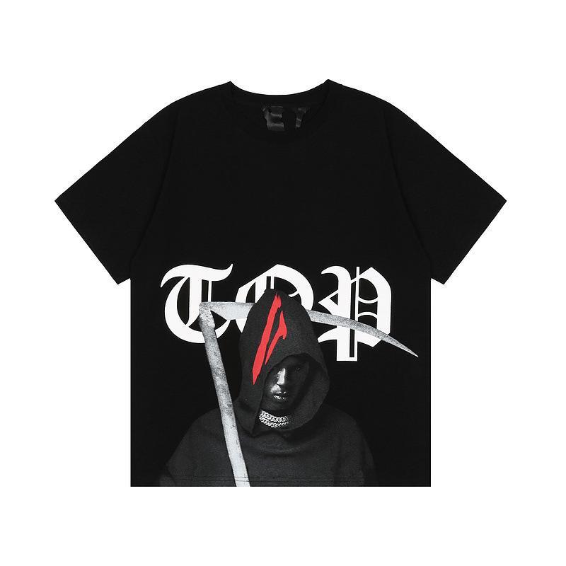 Vlone T Shirt Printed Men'S Short Sleeve High Street Men'S Women'S Half Sleeve Vlone Couple