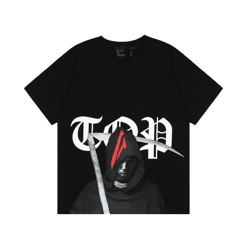 Vlone T Shirt Large V Short Sleeve High Street Men And Women Couple Half Sleeve