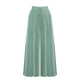 Coachella Music Festival Outfits Casual Loose Drawstring Trousers Wide Leg Pants