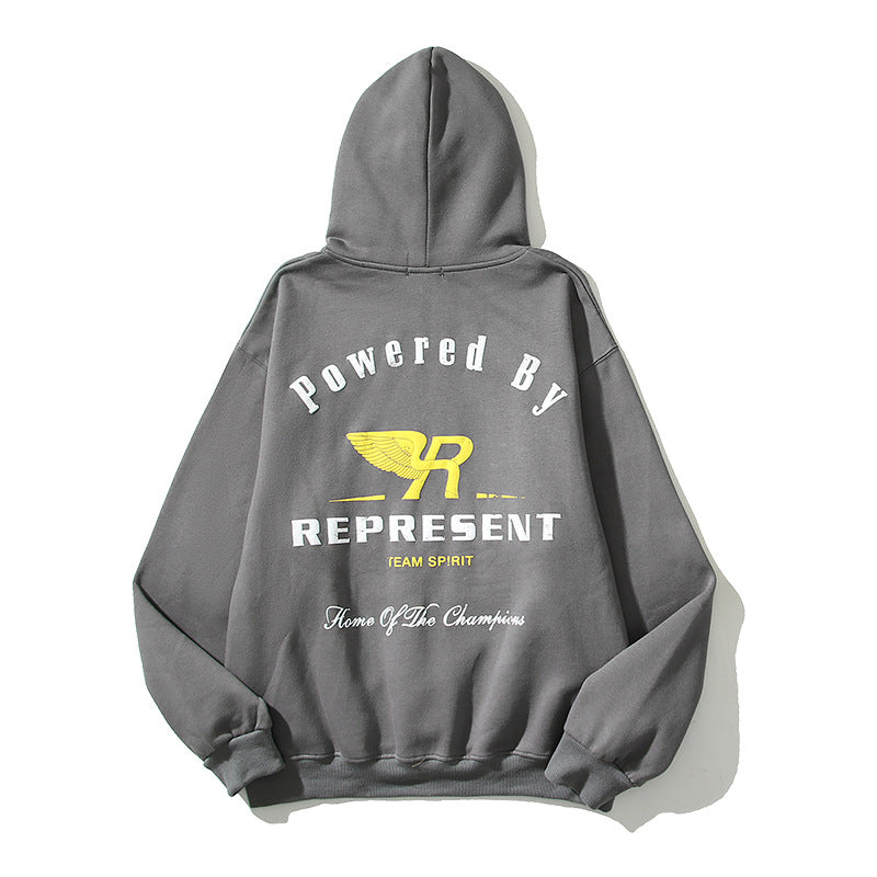 Kanye West Sunday Service Hoodie Autumn And Winter Letter Printed Hoodie Fleece-Lined Couple