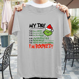 Men and Women Grinch Shirt Christmas Cute Grinch Crew Neck T-shirt