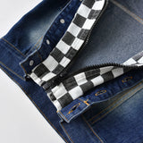 Children Jean Jackets Hooded False Two-Piece Suit Spring and Autumn Leisure Coat