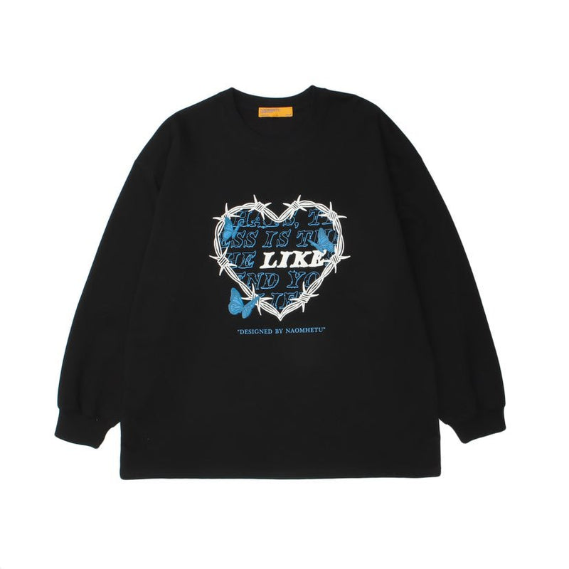 Crew Neck Sweatshirts for Men Men's Autumn Graffiti round Neck Sweater Men's Loose Casual Long Sleeve